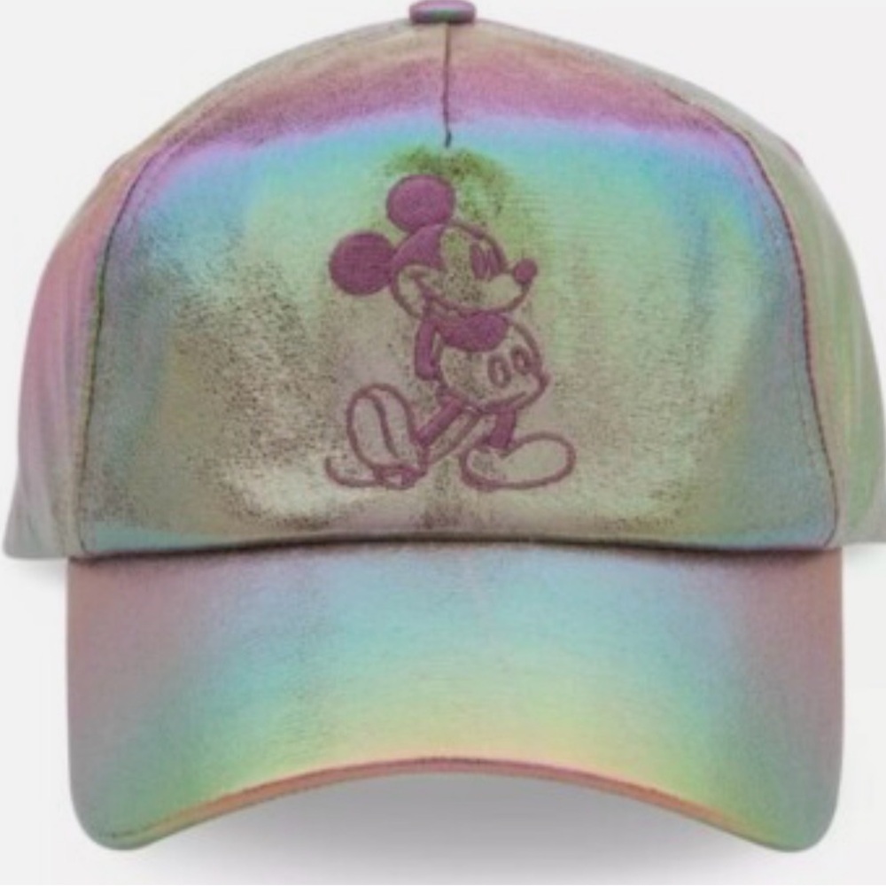 Walt Disney World 50th Anniversary EARidescent Pink Mickey Mouse Baseball Hat